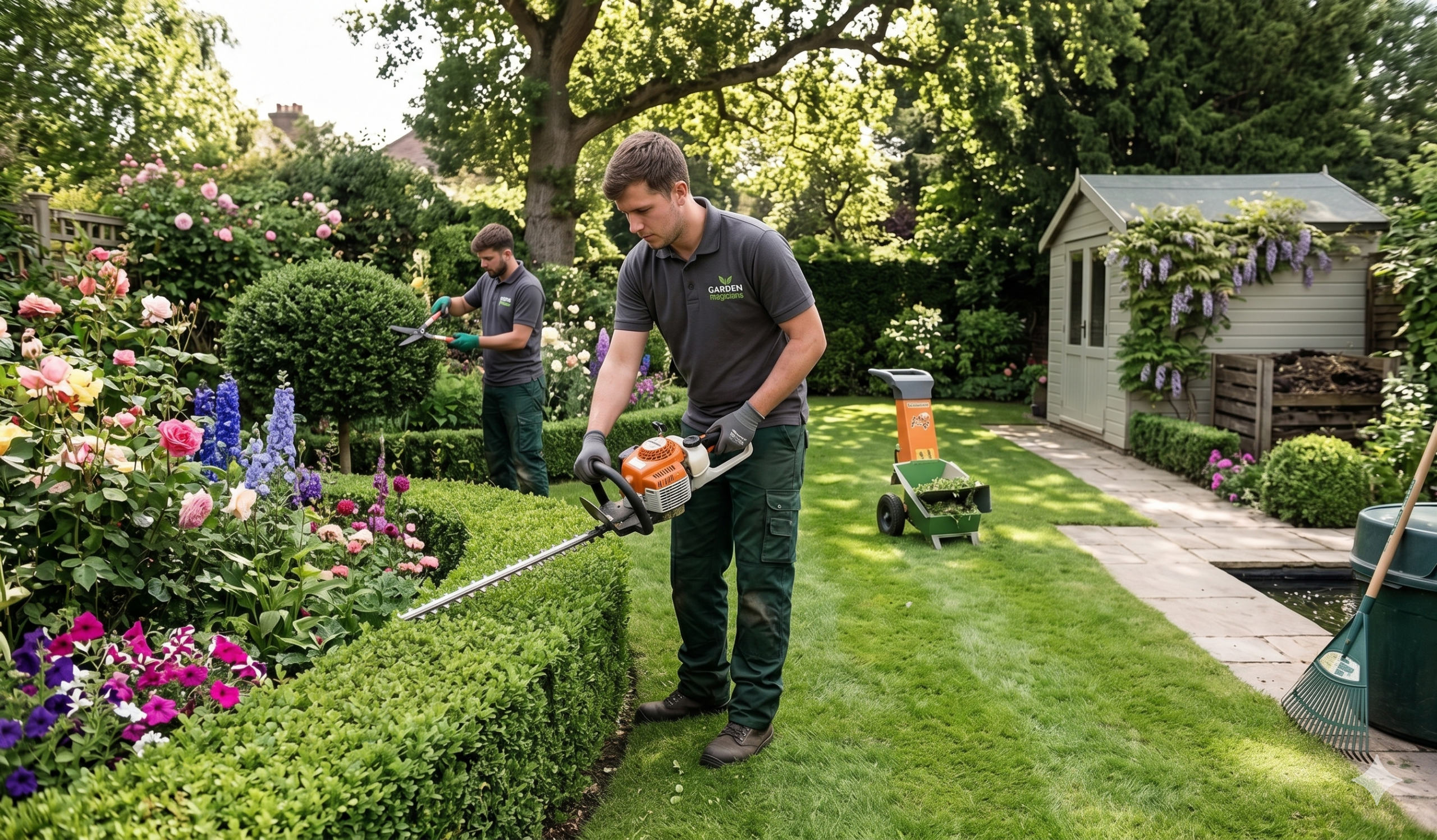 trimming to keep hedges healthy