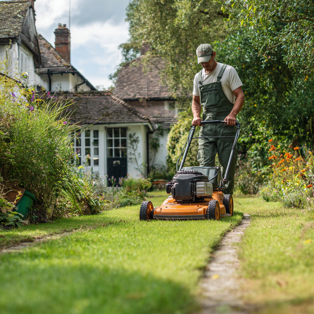 lawn care and grass cutting services